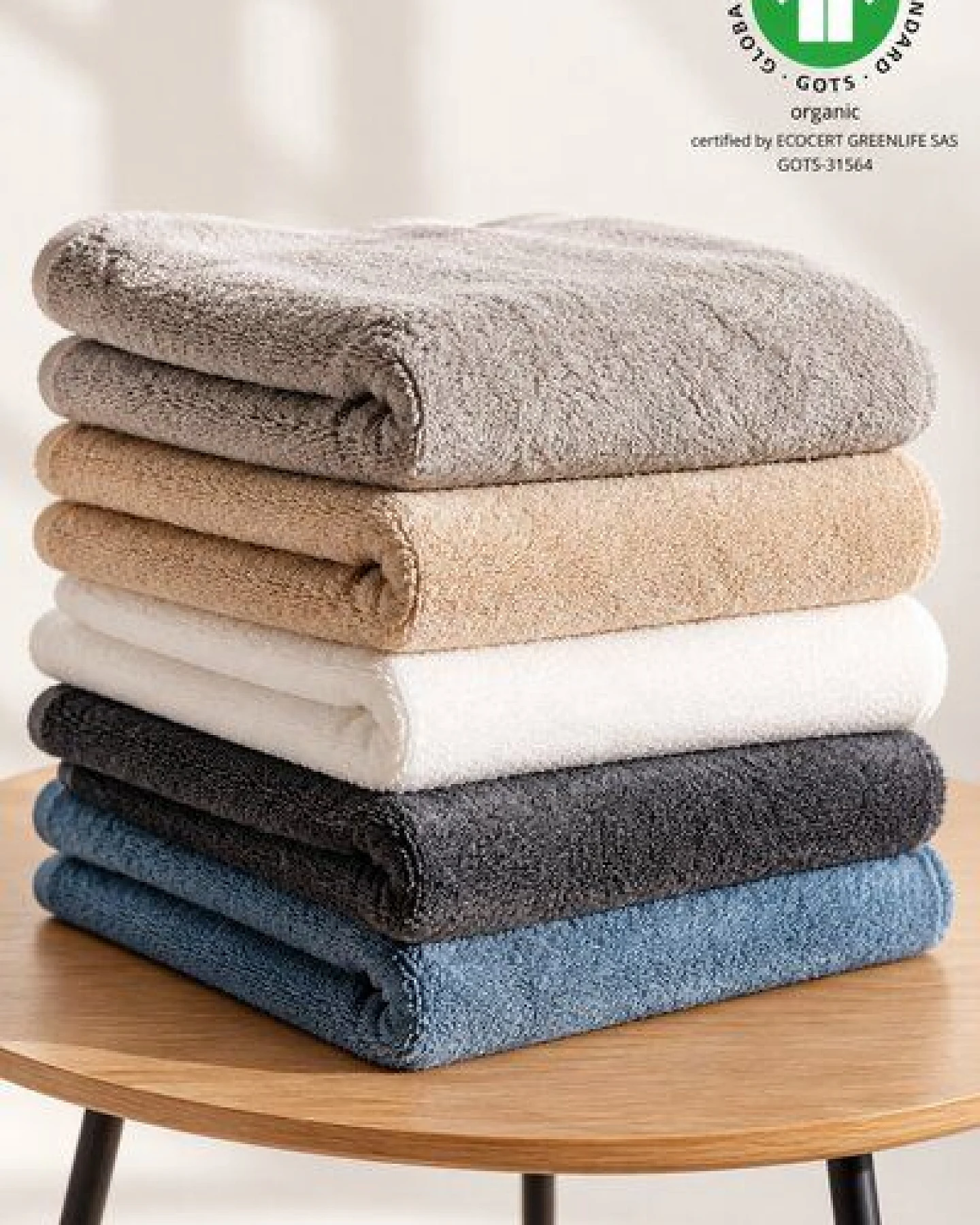 Pamukia GOTS Premium-Frottee-Badetuch 70 × 140 cm aus 100 % zertifizierter Bio-Baumwolle – Ansicht 3