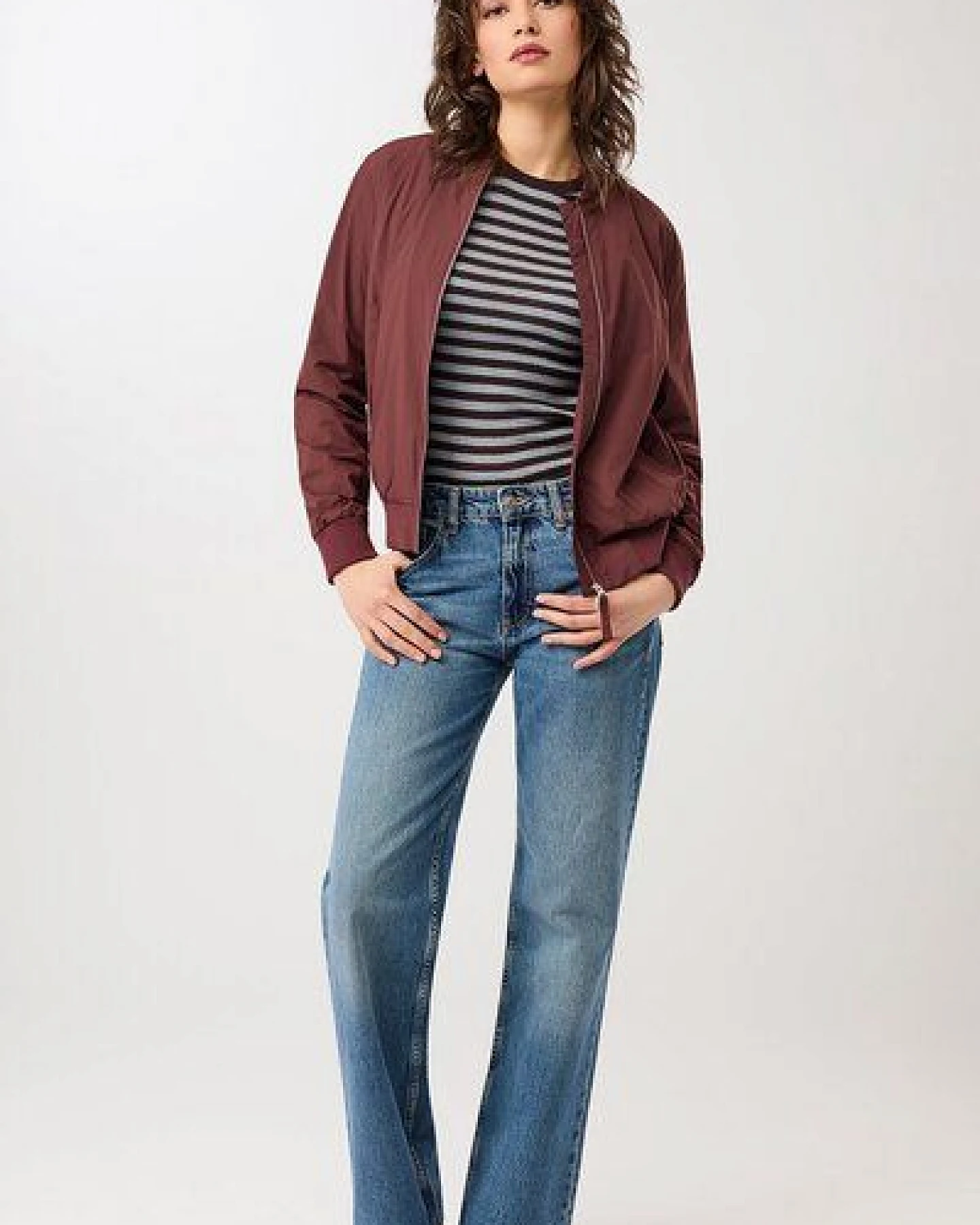 LangerChen Bestseller Blouson mit Netzfutter – Ansicht 3