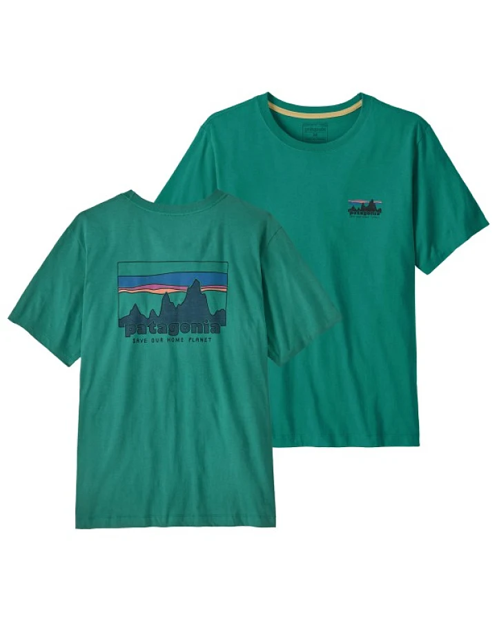 Patagonia - 73 Skyline T-Shirt - T-Shirt Gr XXL türkis/grün