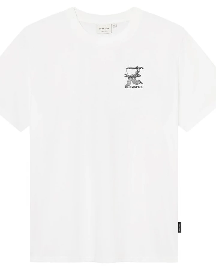 DEDICATED - T-Shirt Stockholm - T-Shirt Gr M weiß