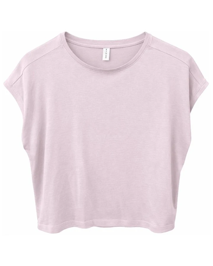 Mazine - Women's Ecovero Viscose Cropped T-Shirt - T-Shirt Gr M rosa