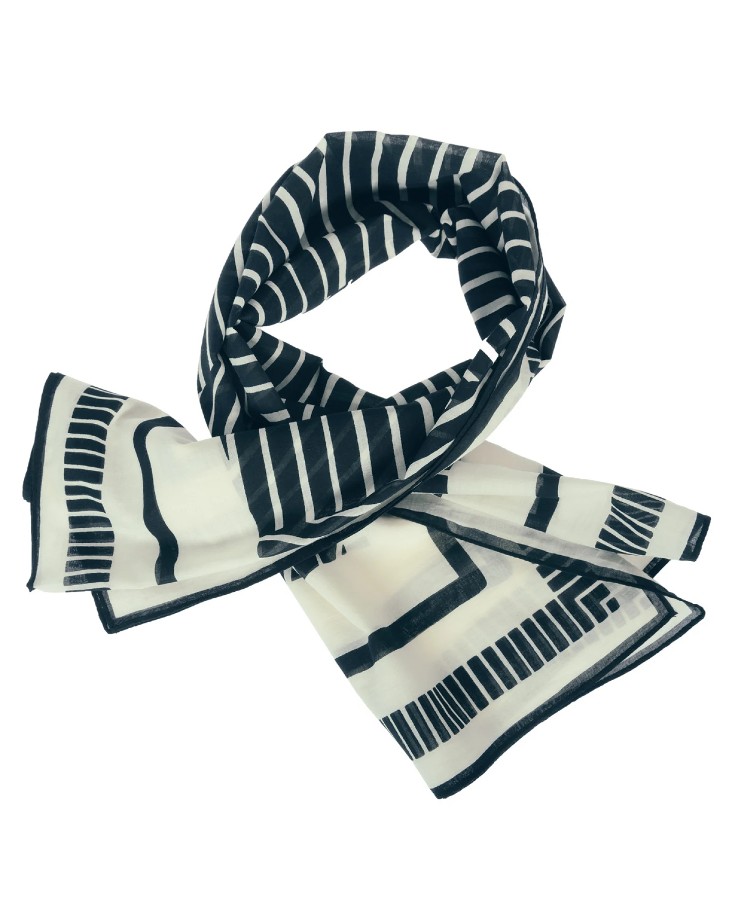 Damen Tuch Gestreift – Ansicht 2