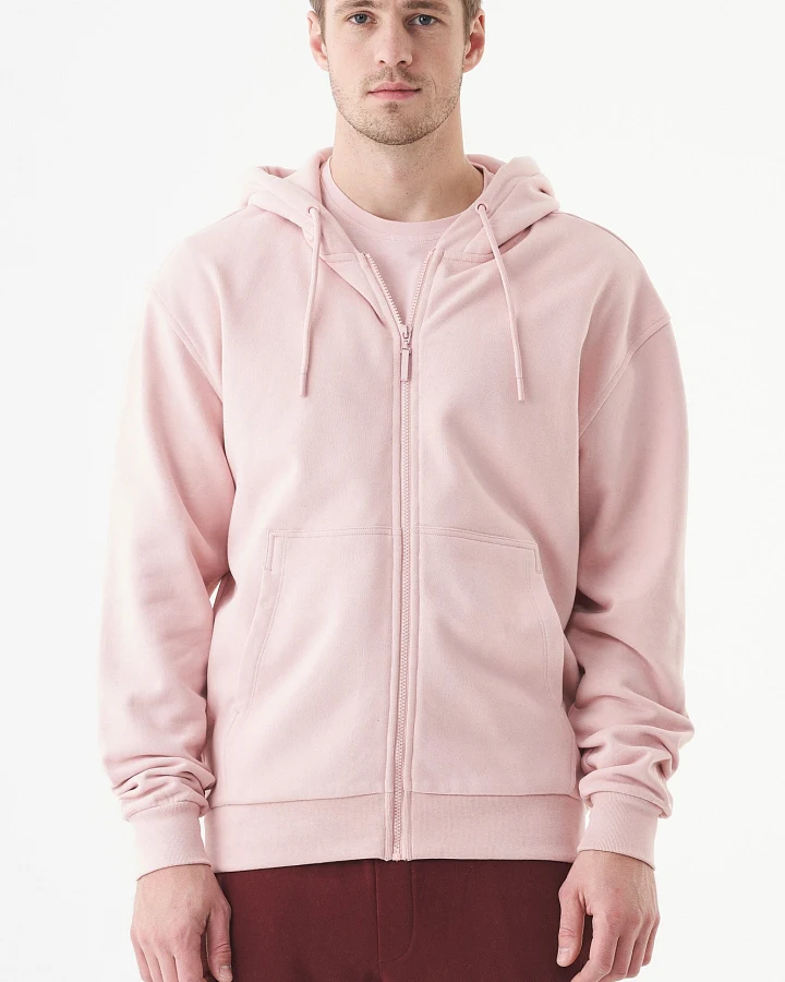 ORGANICATION Herren vegan Unisex Zip Up Hoodie Junda Altrosa