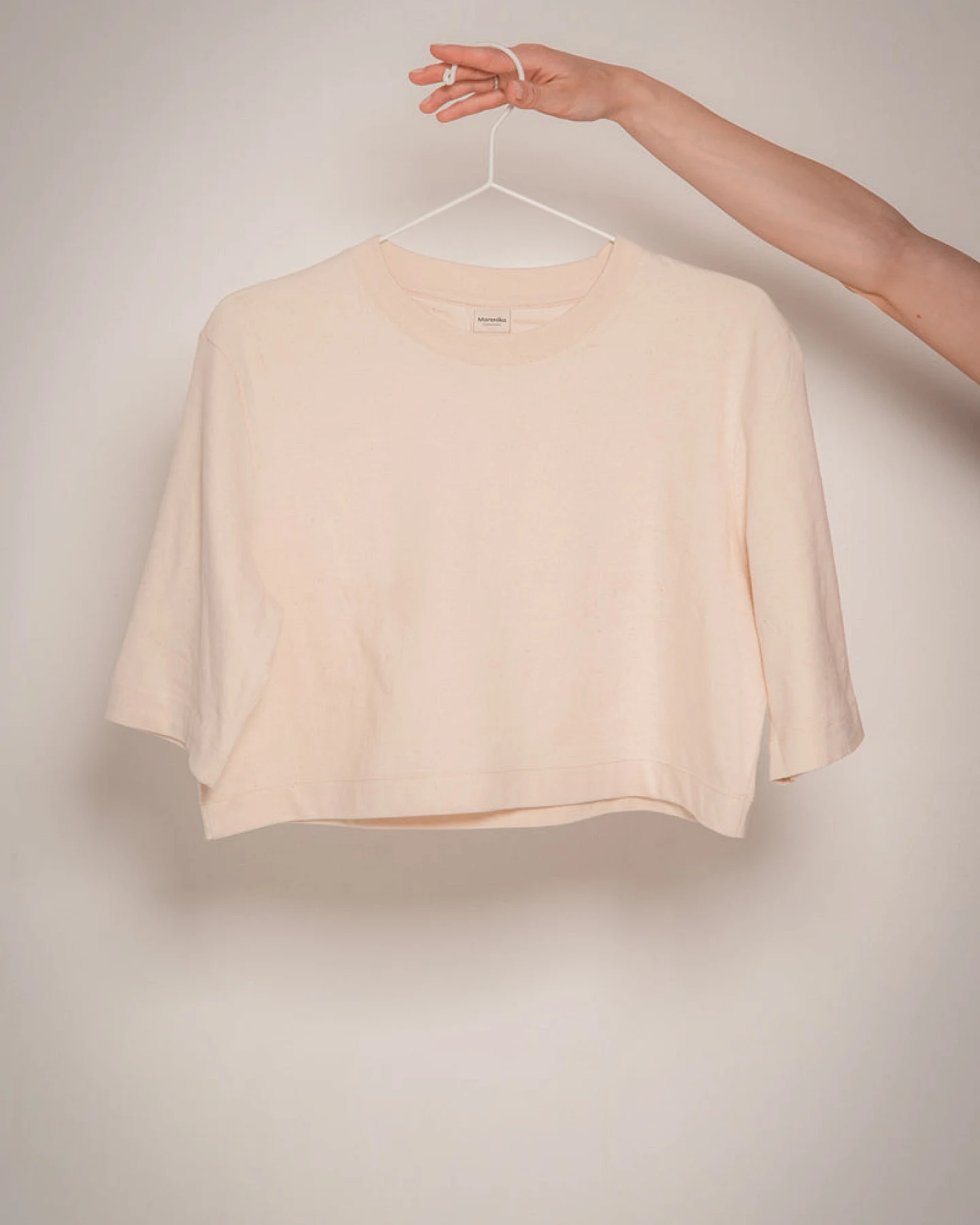 Marenika Damen vegan Crop Top Elisa Beige – Ansicht 2