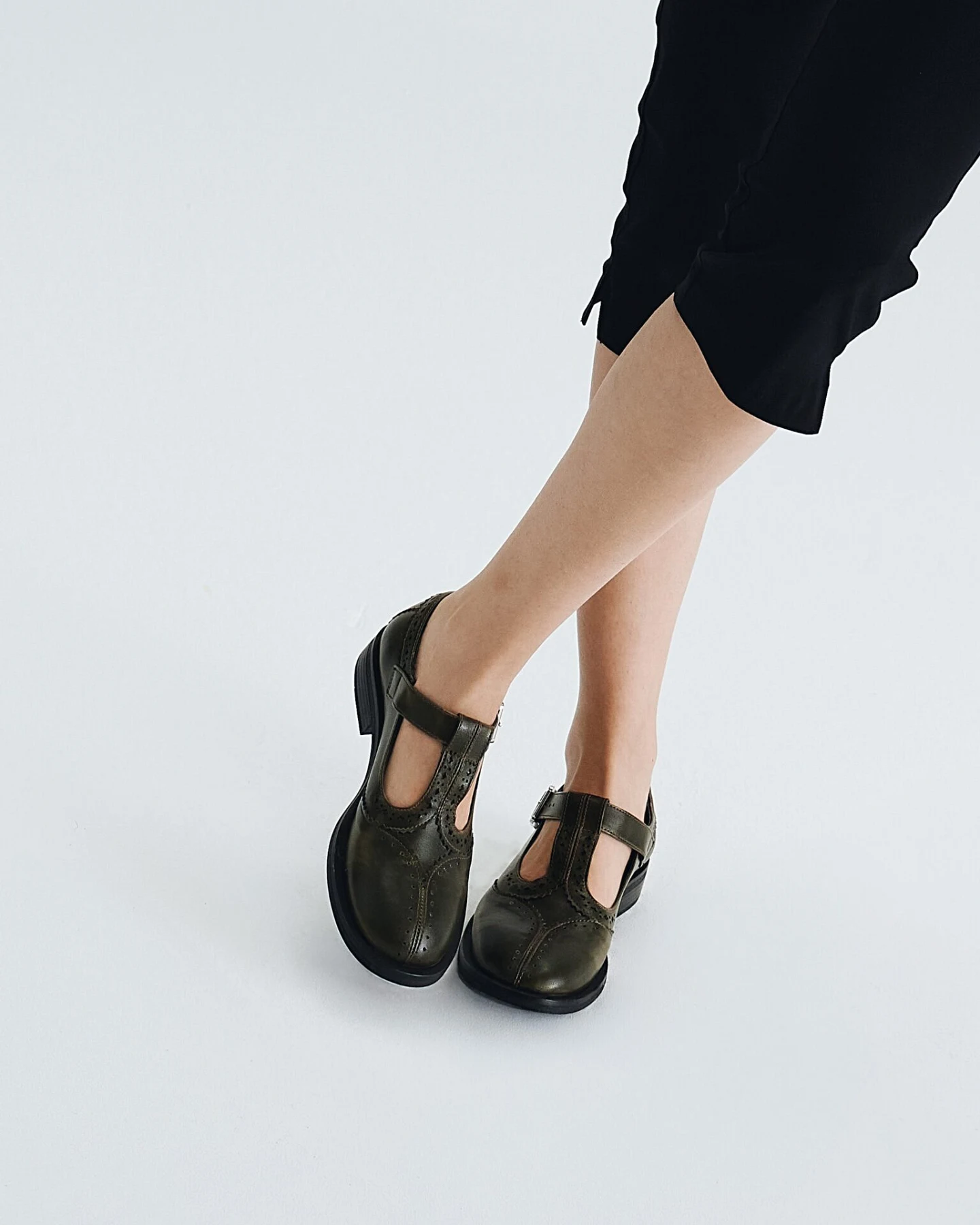 Prev Damen vegan Schuhe Rosa Olive – Ansicht 2