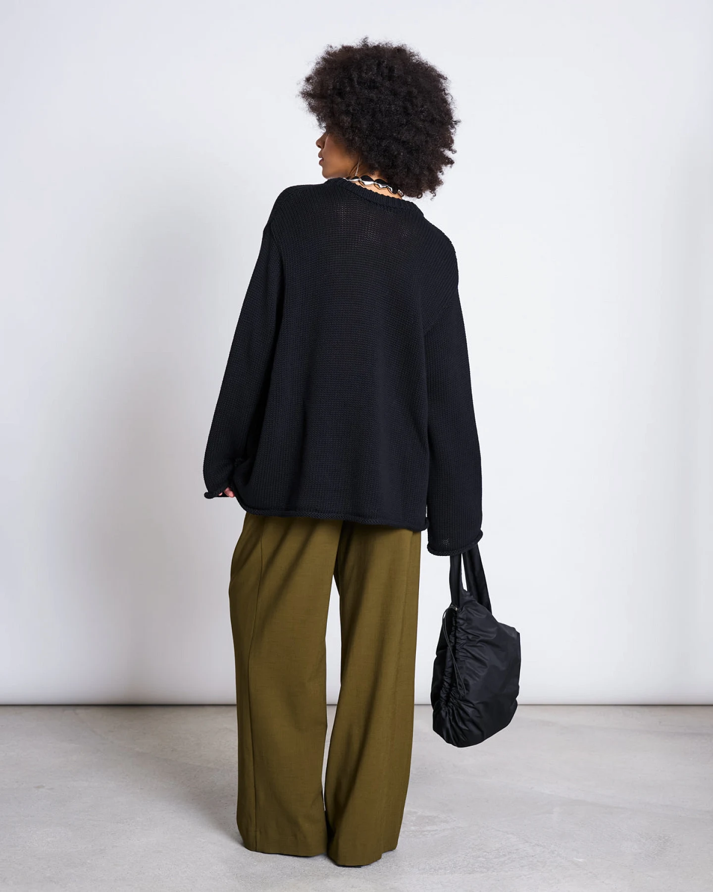 JAN 'N JUNE Damen vegan Weite Plisseehose Niva Rosemary – Ansicht 2