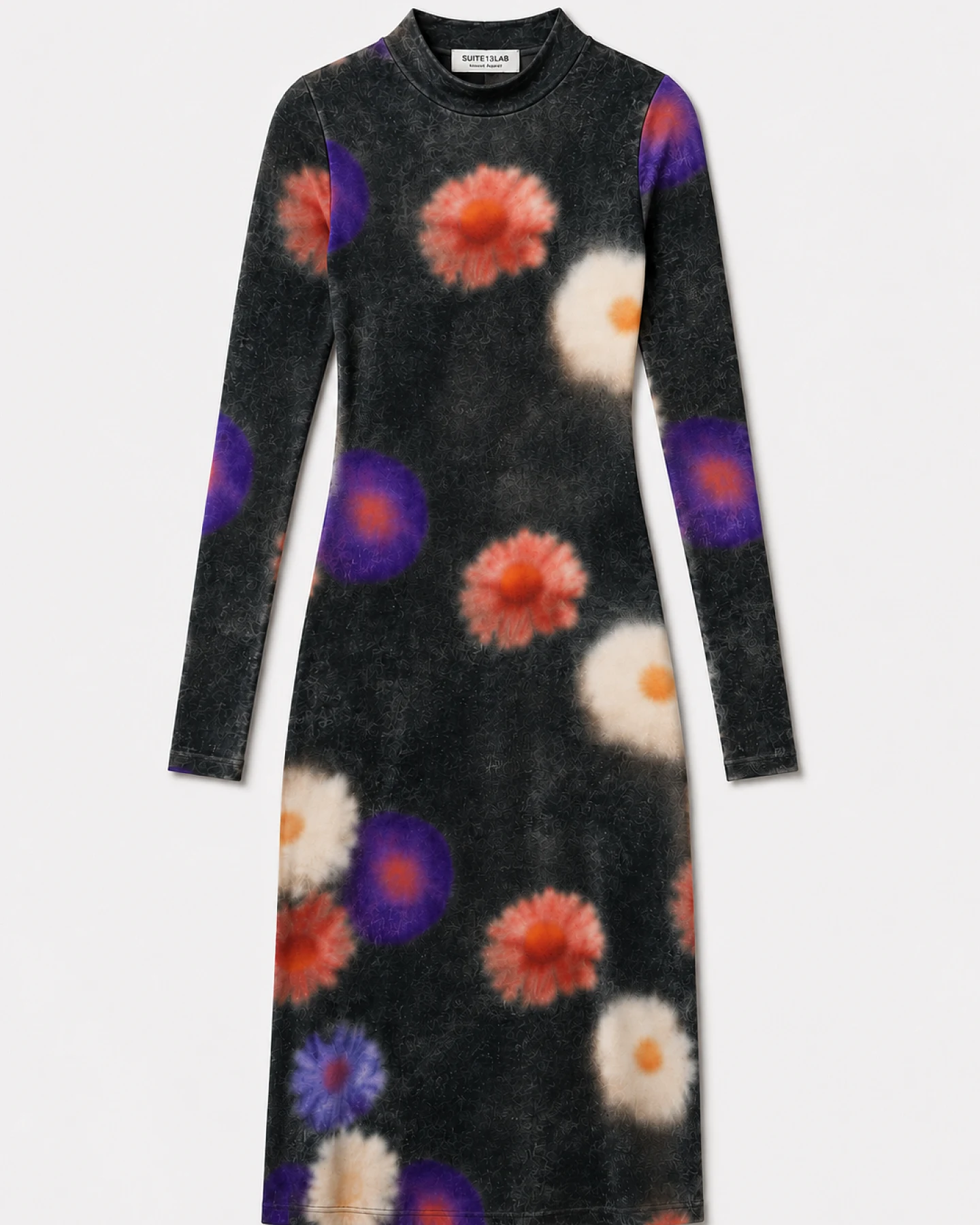SUITE13LAB Damen vegan Kleid Selmes Print Blossom – Ansicht 2