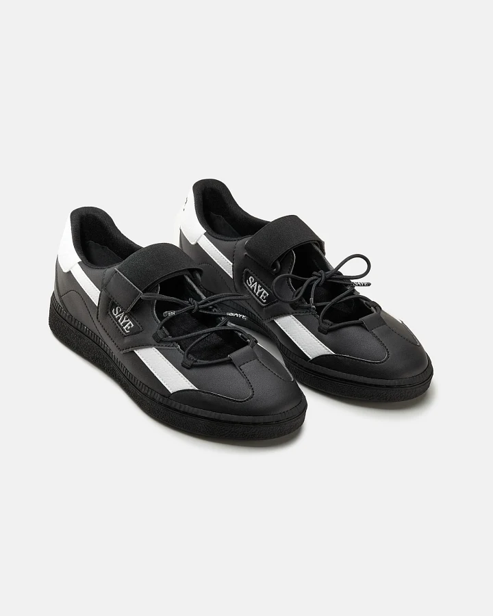 SAYE Damen vegan Sneaker M70 Muse Schwarz/Weiß