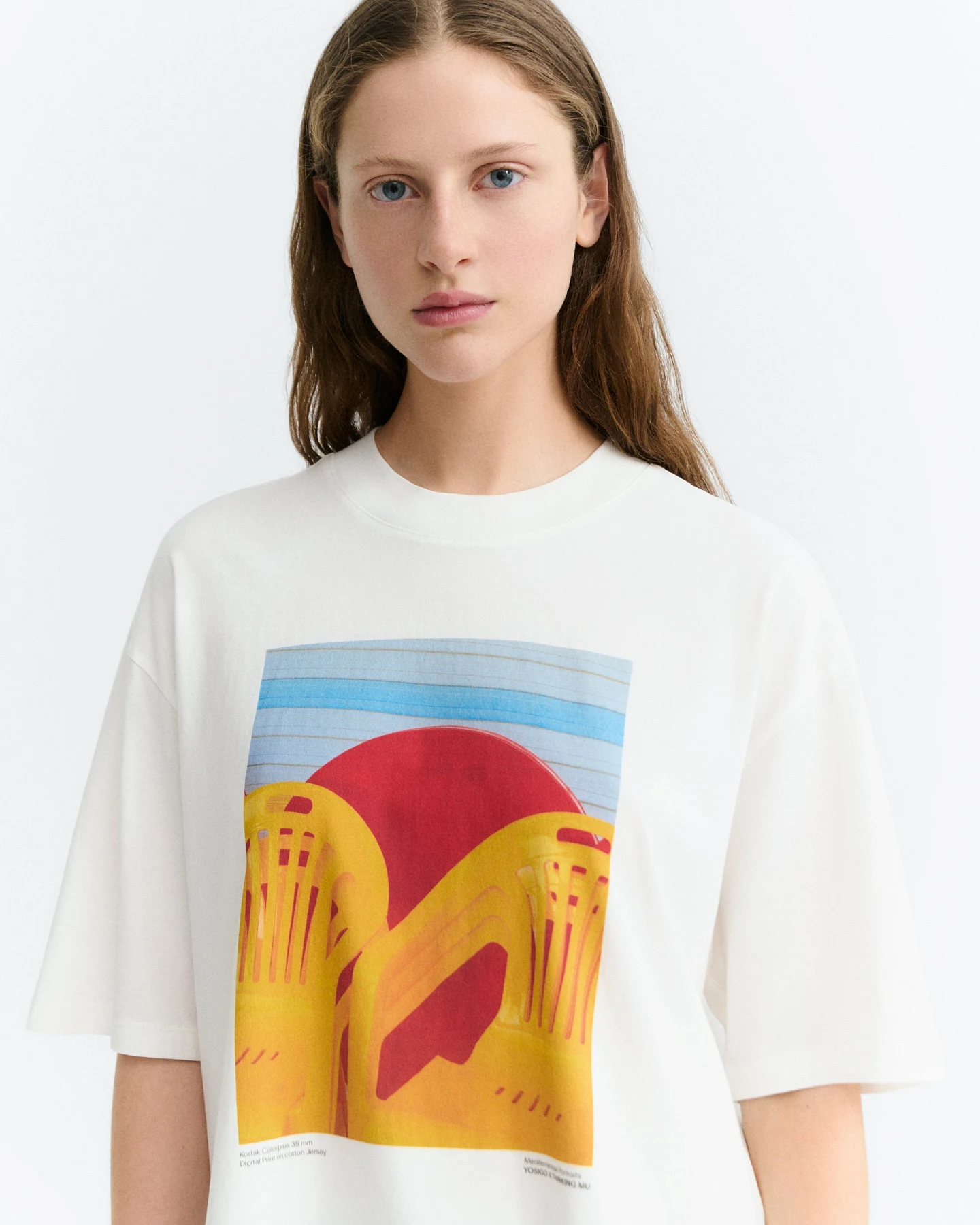 Thinking MU Damen vegan T-Shirt Yosigo Oversize-Schnitt Für Den Abend, Lena White – Ansicht 2