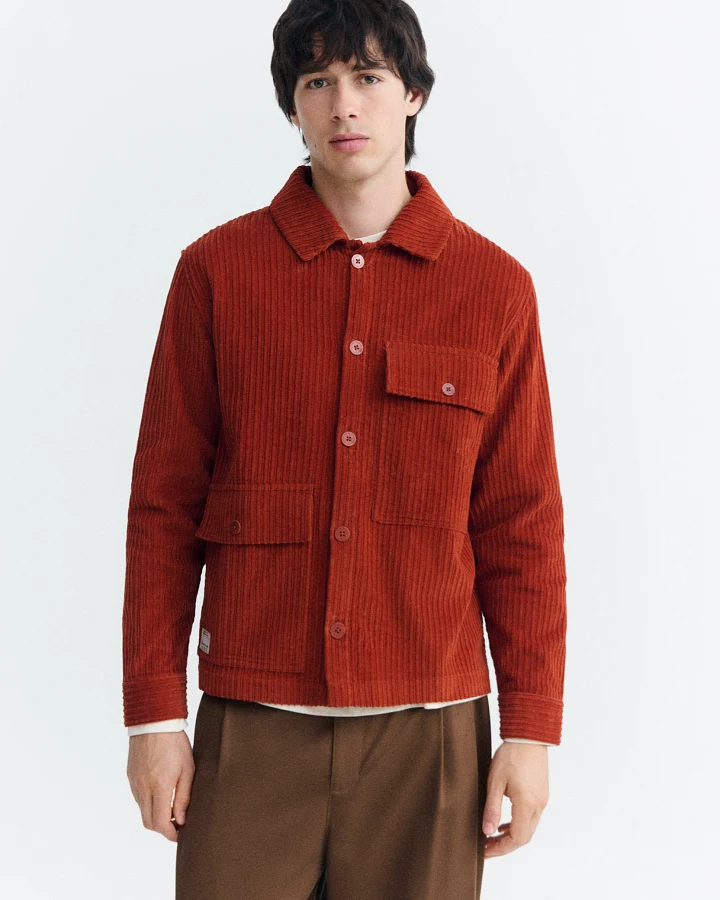 Thinking MU Herren vegan Jacke Gabin Leicht Orange
