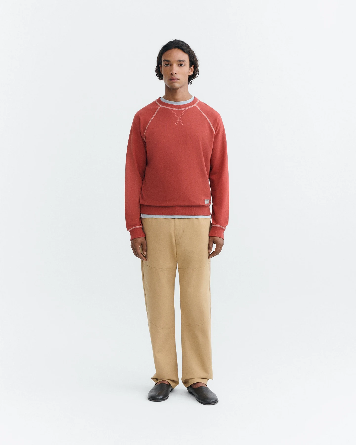 Thinking MU Herren vegan Sweatshirt Gorka Rot – Ansicht 2