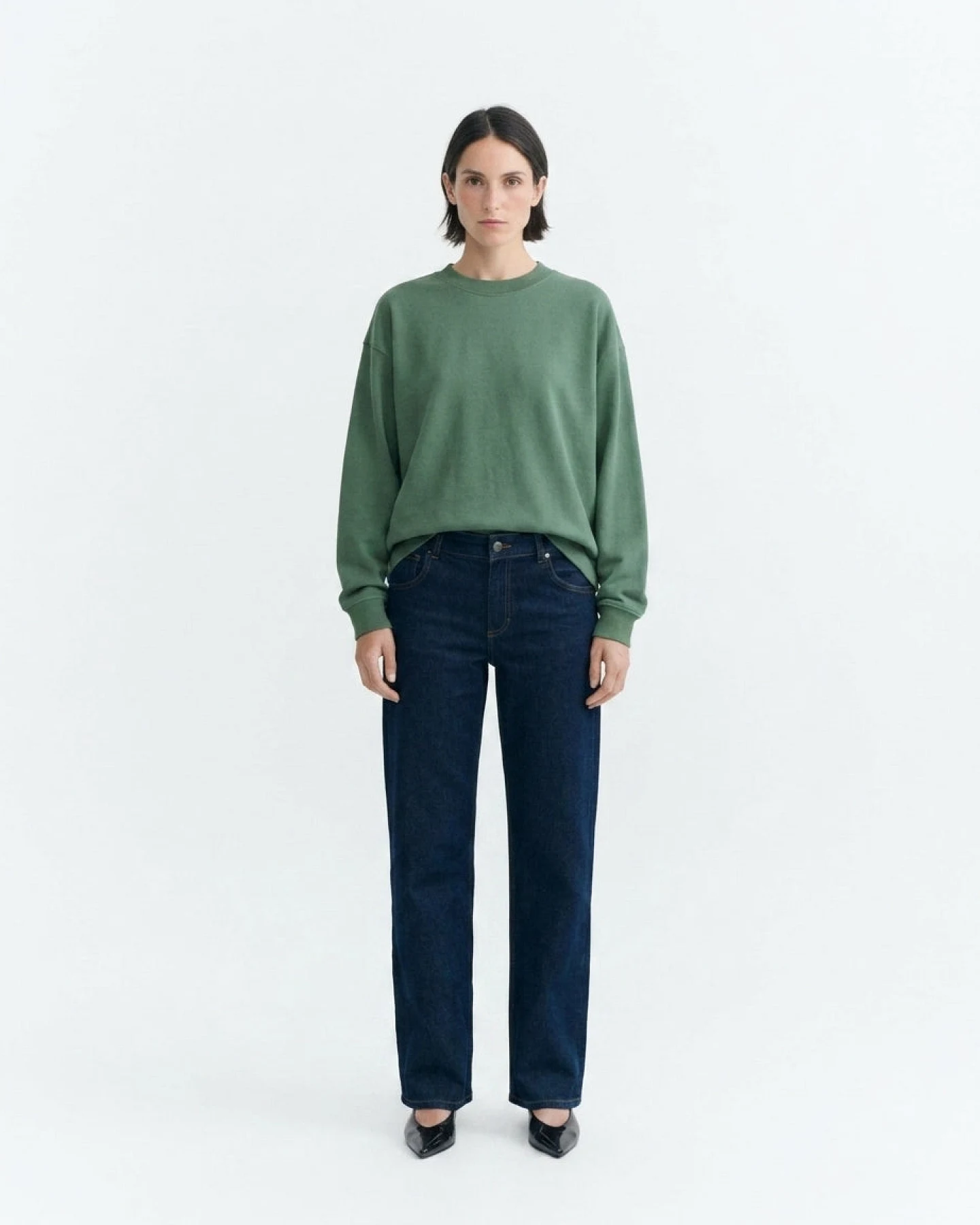 Thinking MU Damen vegan T-Shirt Freire Oversize Grün – Ansicht 2