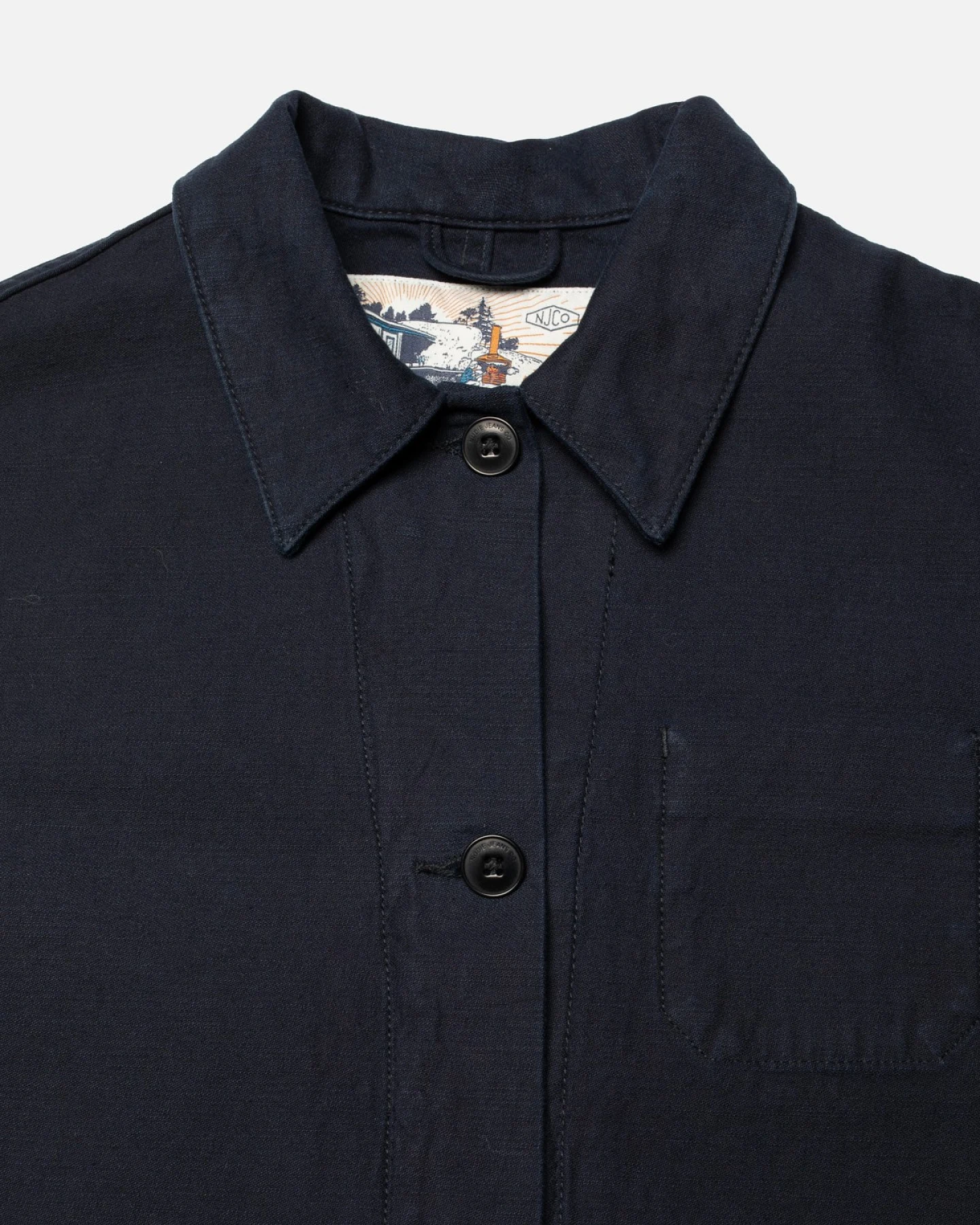 Jacke Lovis Back Sateen Indigo Dunkelblau – Ansicht 6