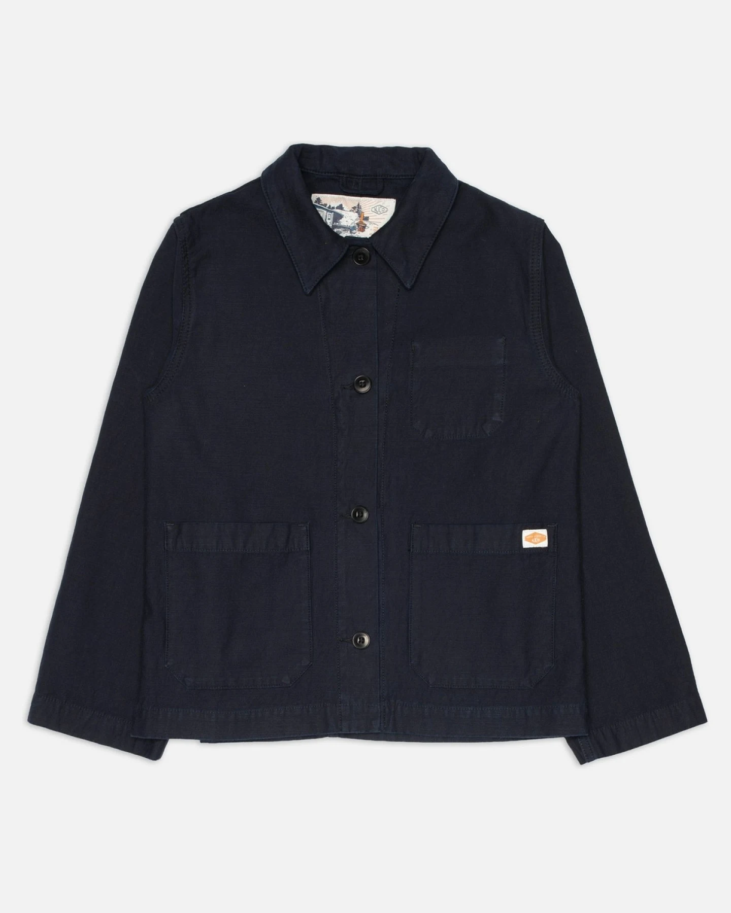 Jacke Lovis Back Sateen Indigo Dunkelblau – Ansicht 3