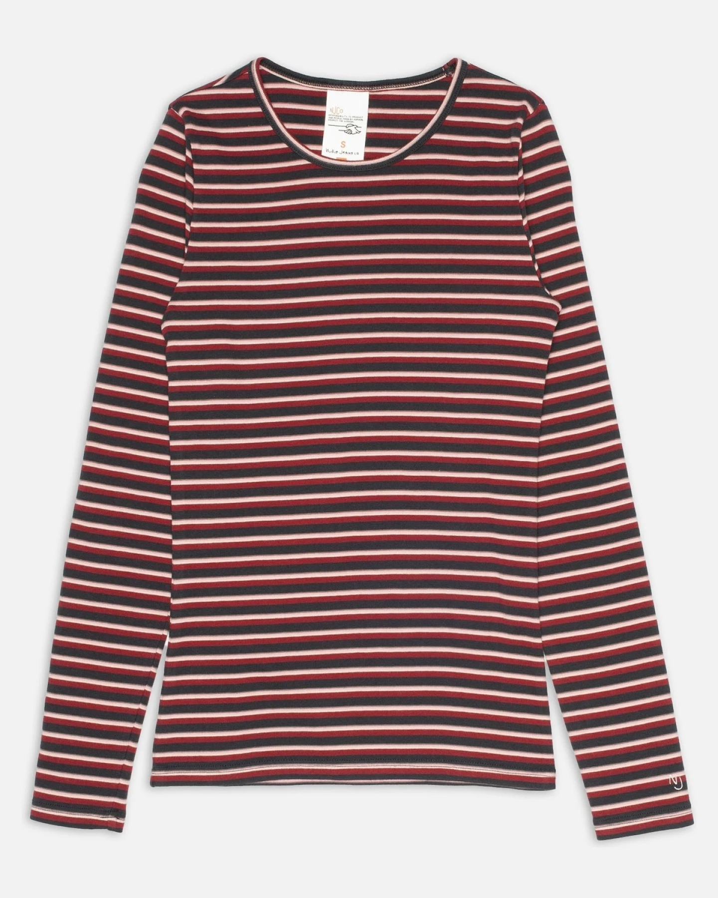 Longsleeve Jessy Striped Rot – Ansicht 2