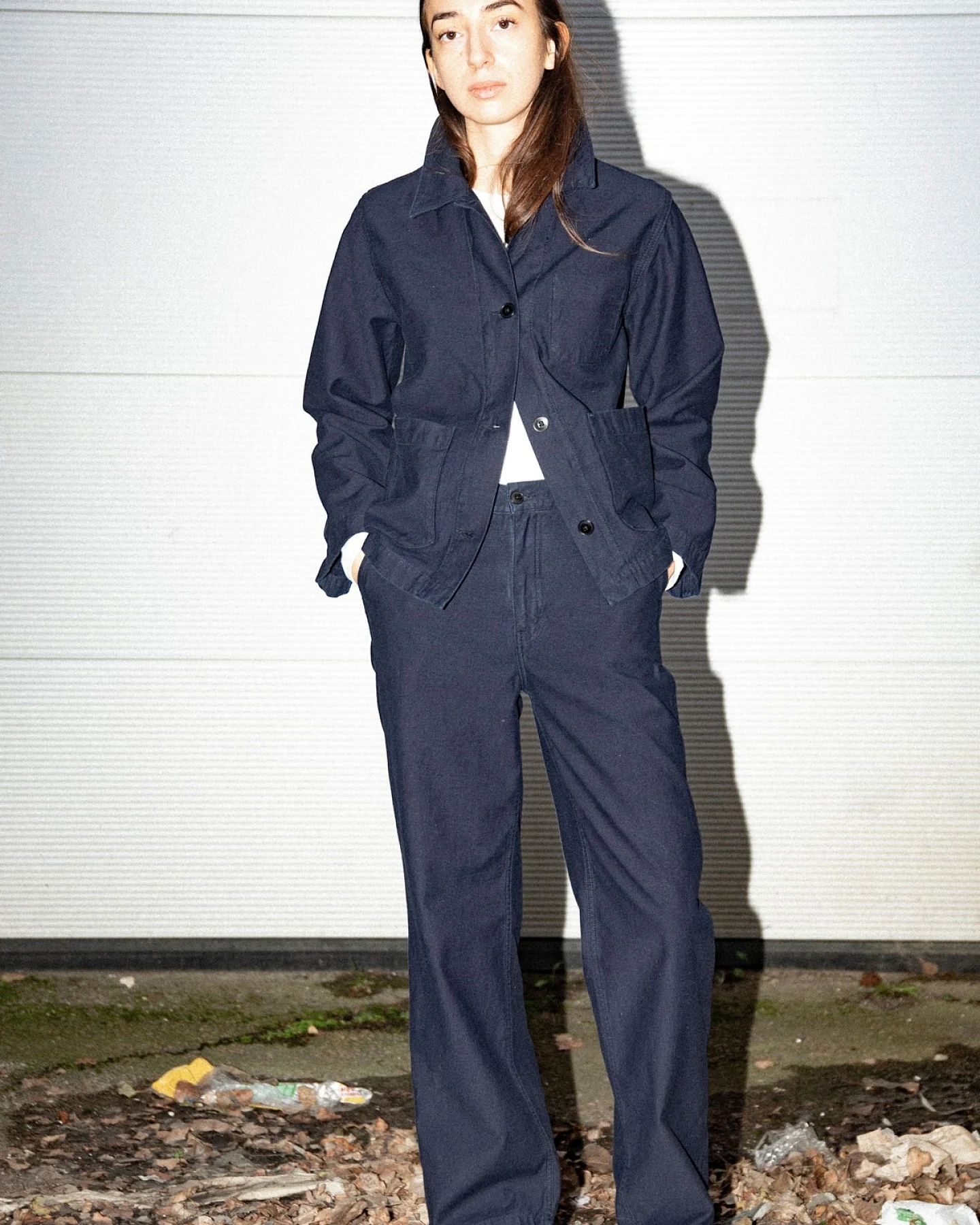 Hose Wendy Back Sateen Indigo Dunkelblau – Ansicht 2