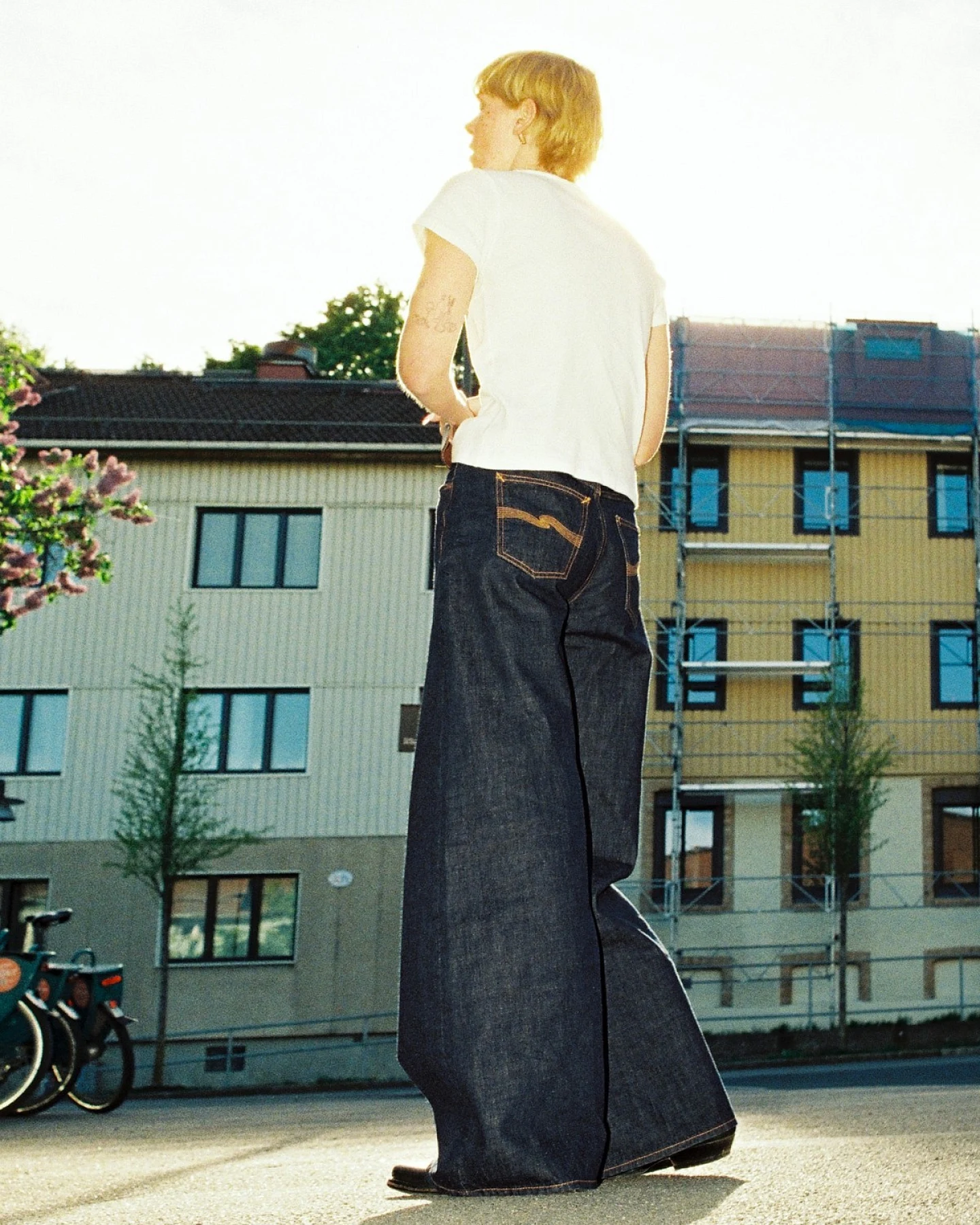 Jeans Sonic Sue One Wash Dunkelblau – Ansicht 2