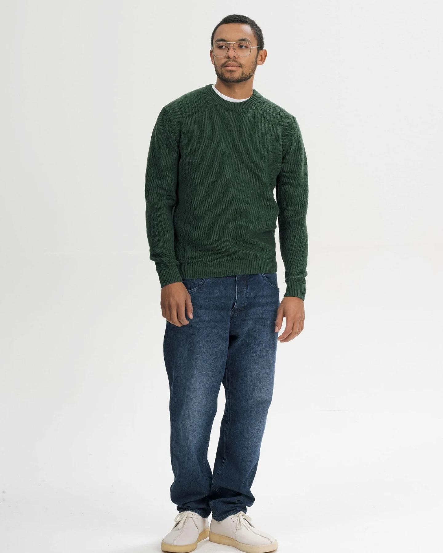 Strickpullover Vareen Dunkelgrün – Ansicht 3
