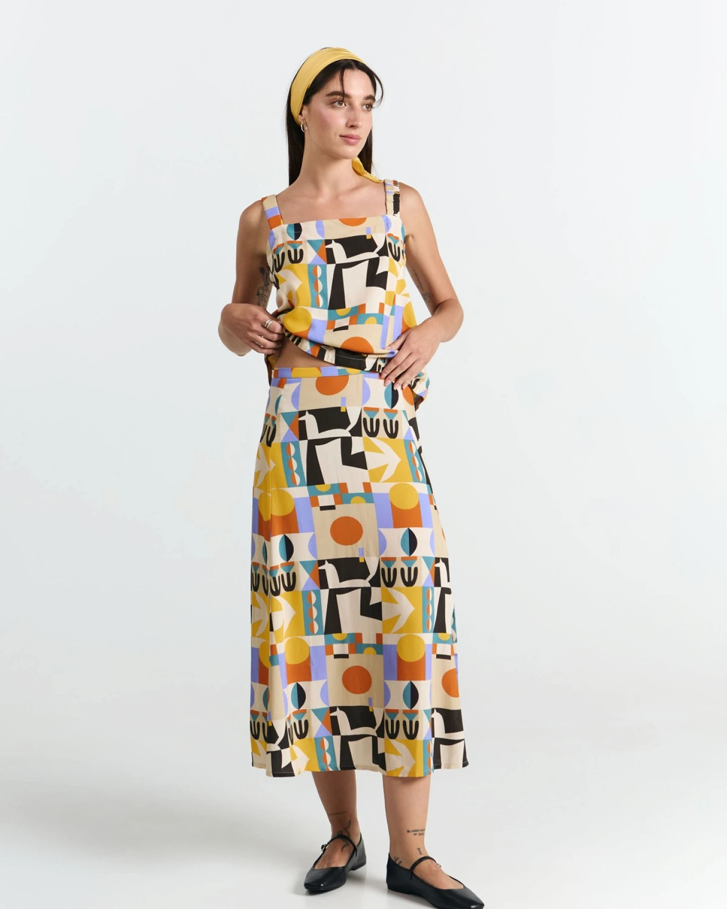 Rock Borneo Print Vibes Orange – Ansicht 2