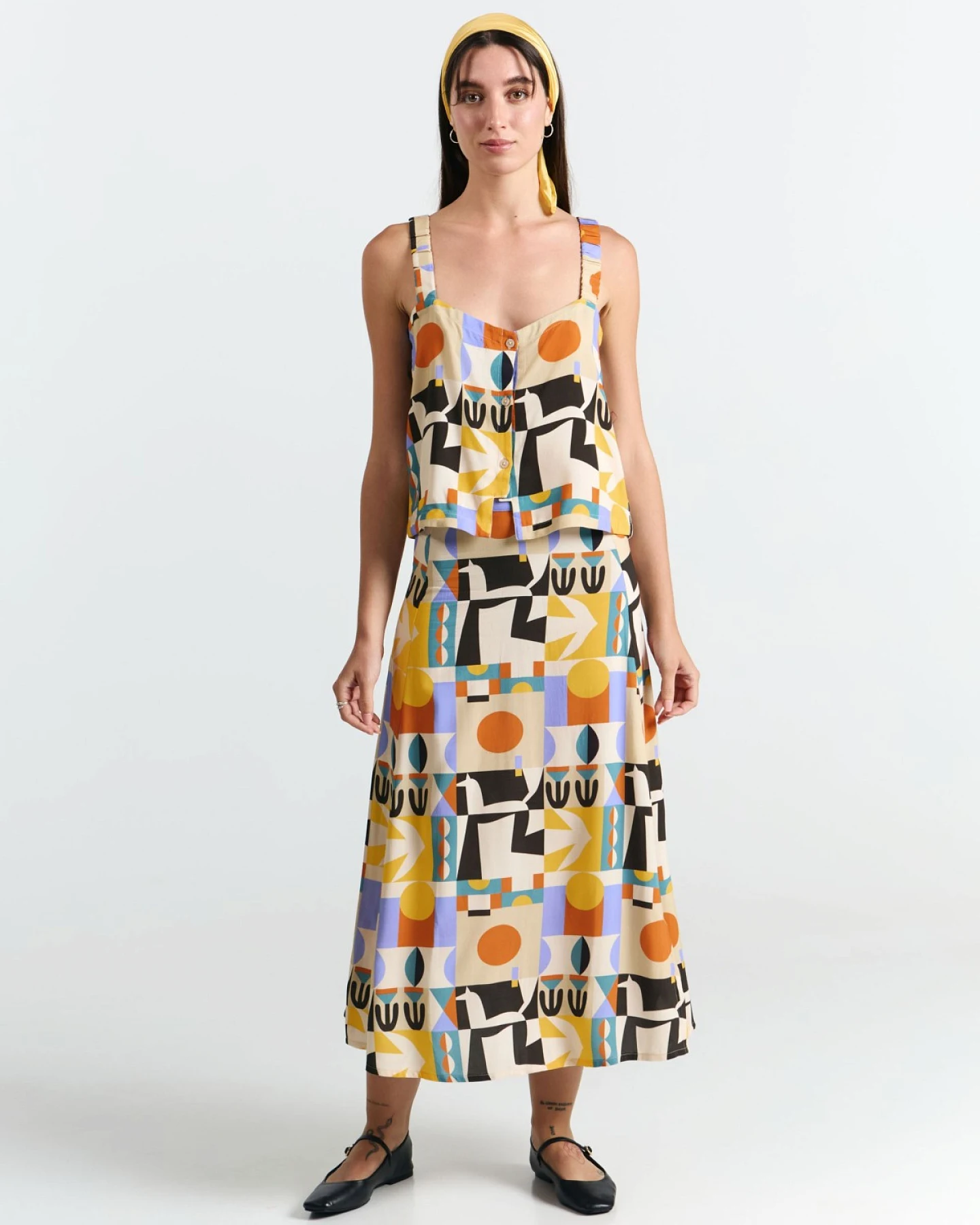Rock Borneo Print Vibes Orange – Ansicht 3