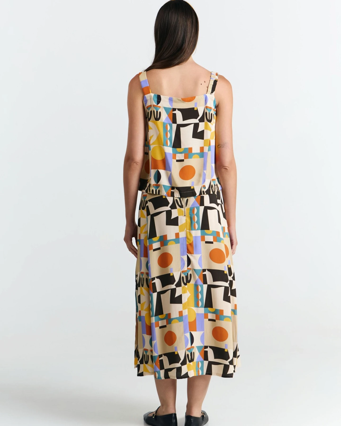 Rock Borneo Print Vibes Orange – Ansicht 4