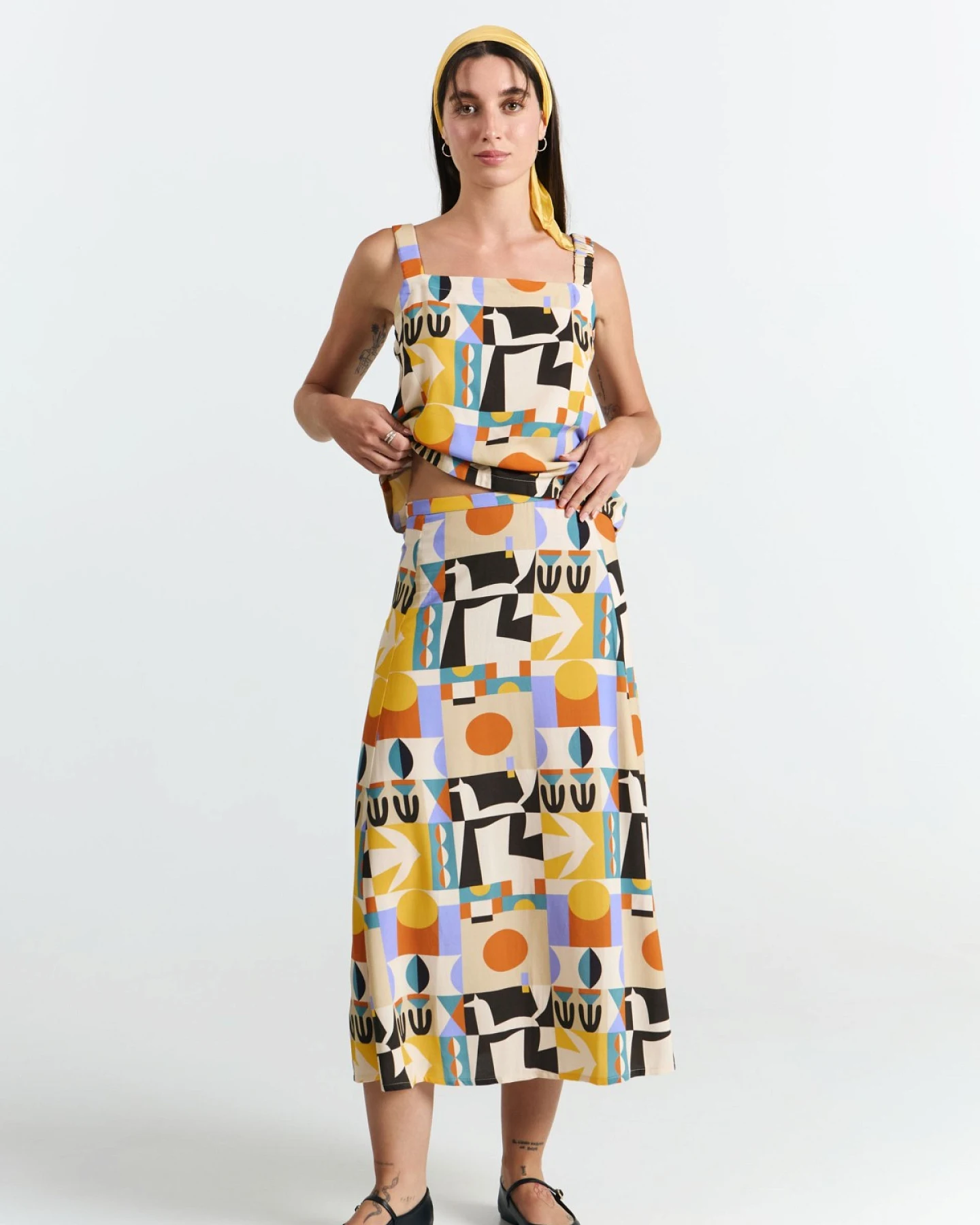 Rock Borneo Print Vibes Orange – Ansicht 5