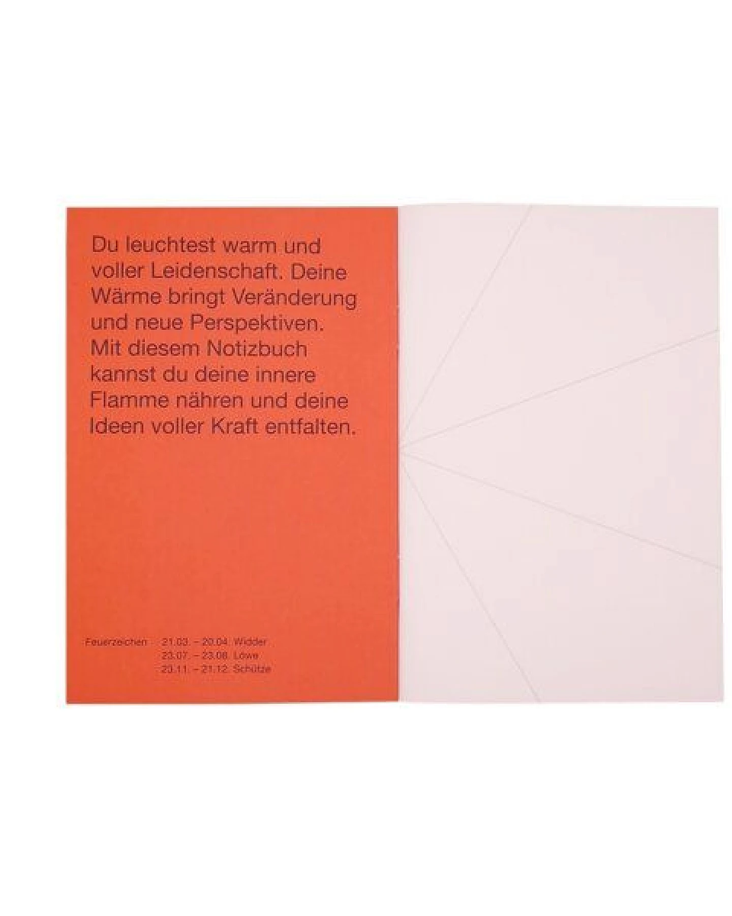 Candrakala Notizheft Feuer – Elements Edition – Ansicht 2
