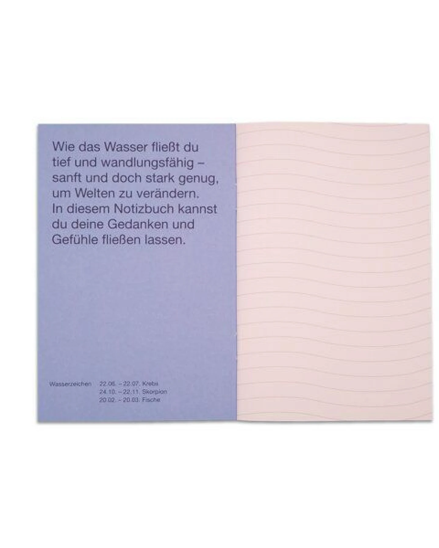Candrakala Notizheft Wasser – Elements Edition – Ansicht 2