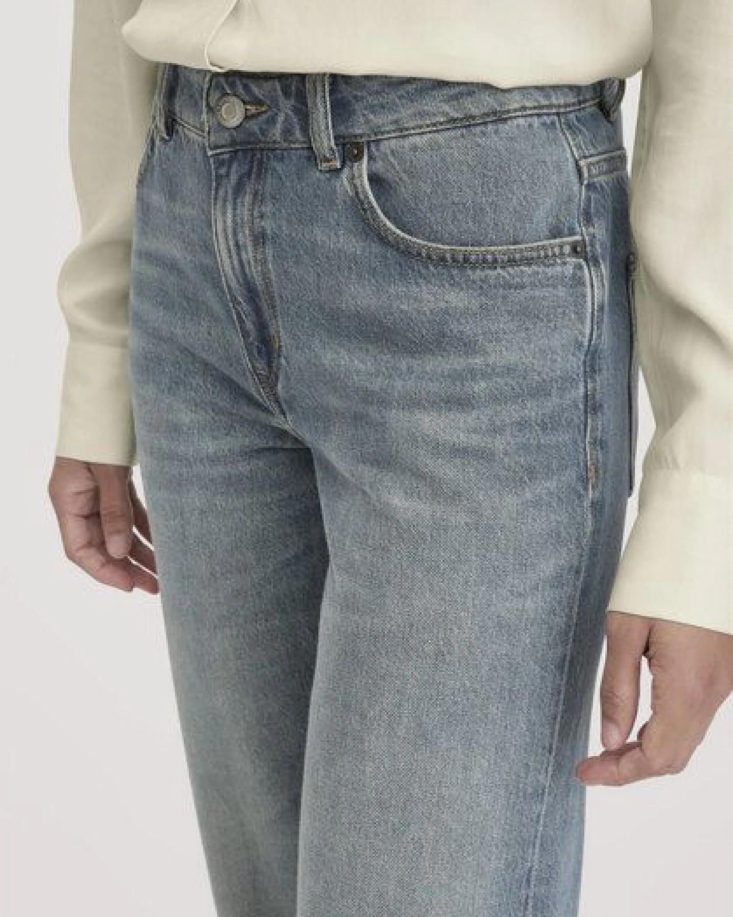 hessnatur Jeans NELE High Rise Barrel Leg aus reinem Bio-Denim – Ansicht 2