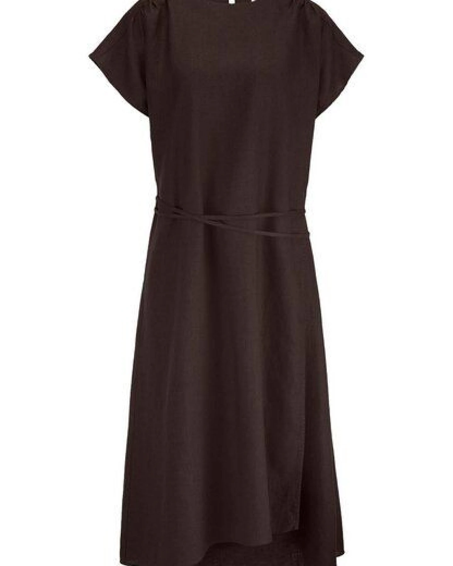 hessnatur Gewebe Kleid mit Wickeloptik Midi aus reinem Leinen – Ansicht 3