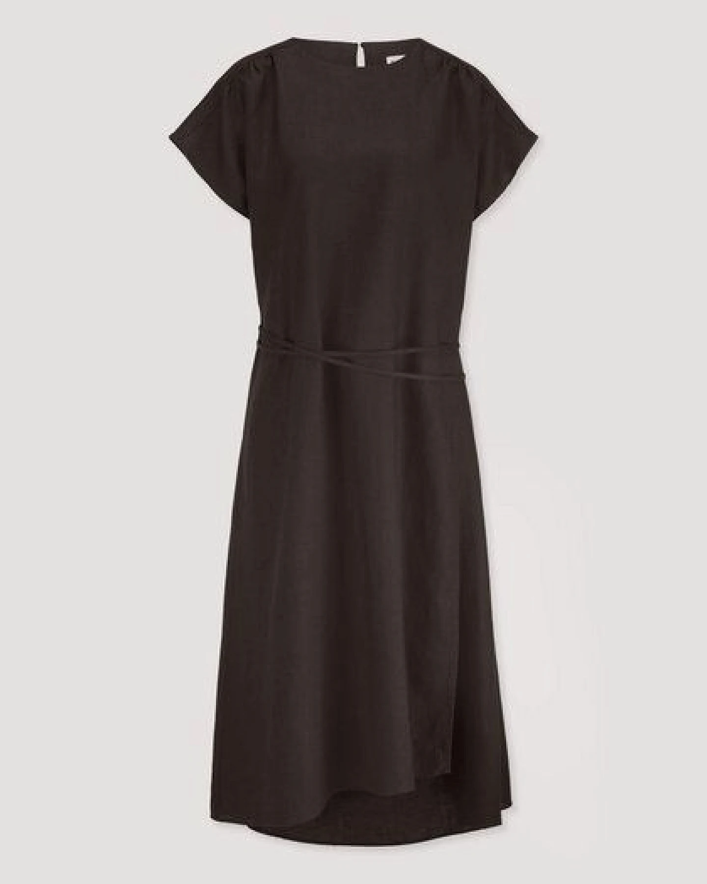 hessnatur Gewebe Kleid mit Wickeloptik Midi aus reinem Leinen – Ansicht 4