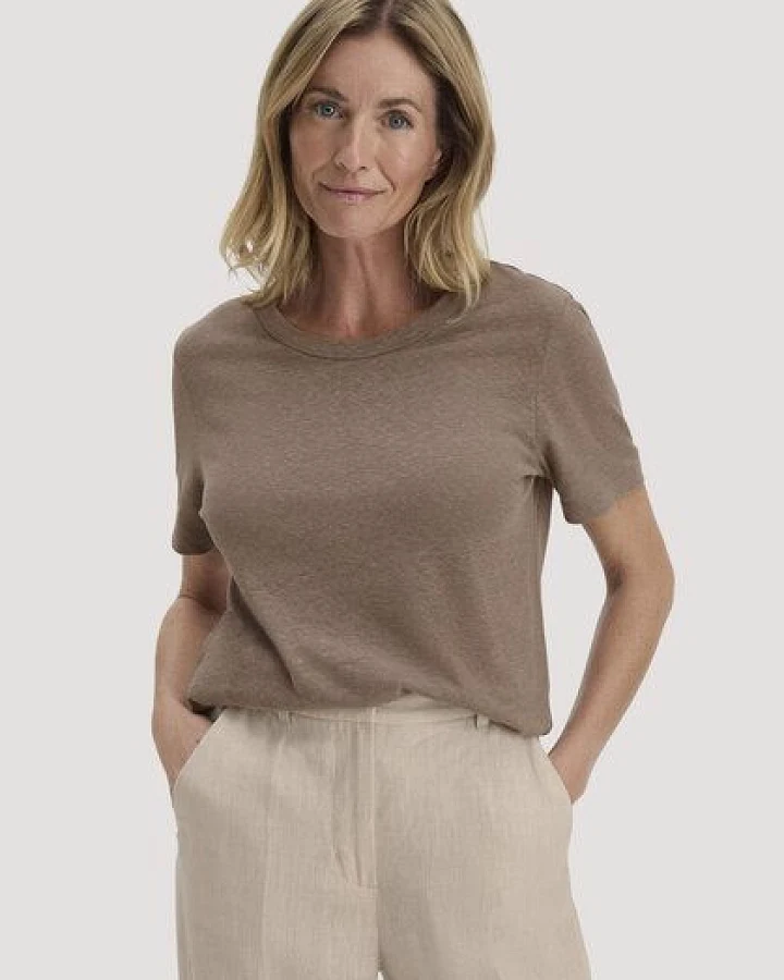 hessnatur T-Shirt Relaxed aus Leinen und Bio-Baumwolle