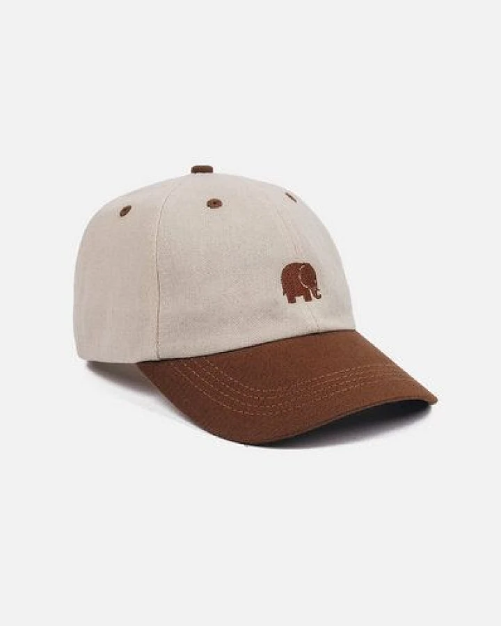 Trendsplant Logo Dad Cap Camel Ecru