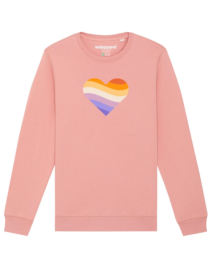 Watapparel Sweatshirt Rainbow Heart