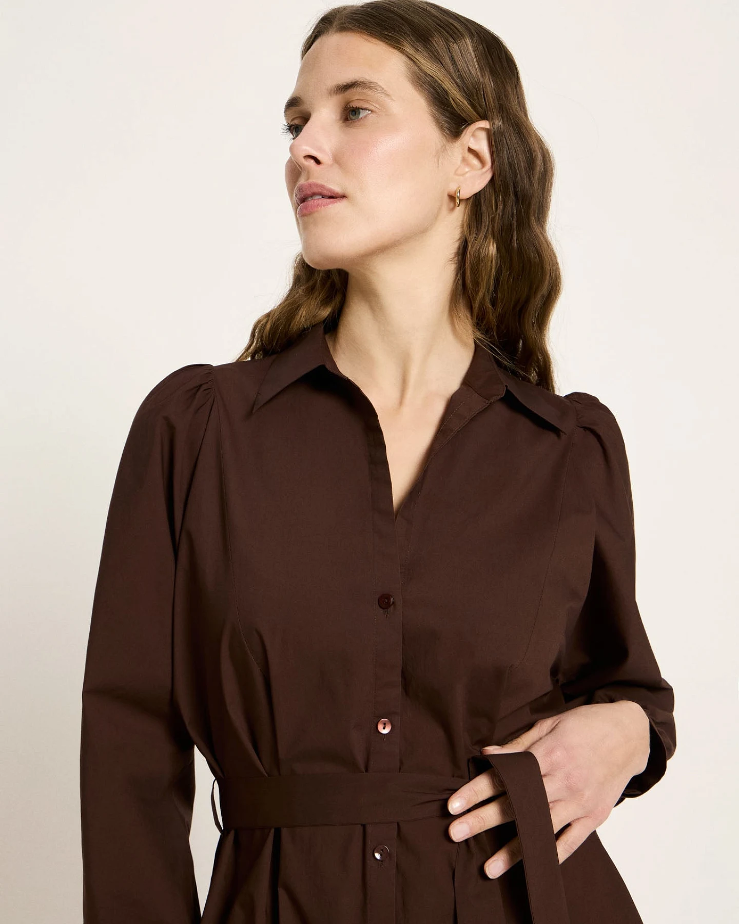 Kleid mit Kräuseln (GOTS) – Ansicht 2