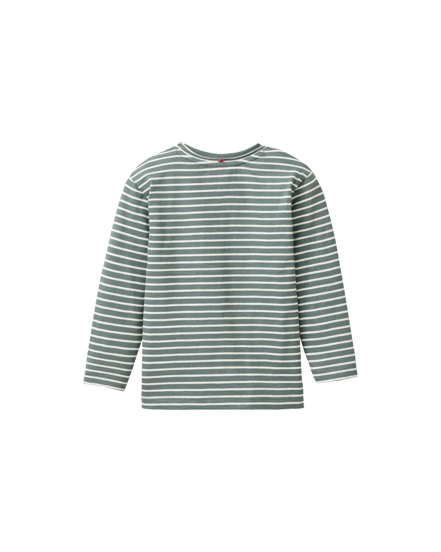 People Wear Organic Langarm-Shirt eukalyptus geringelt 98/104 – Ansicht 2