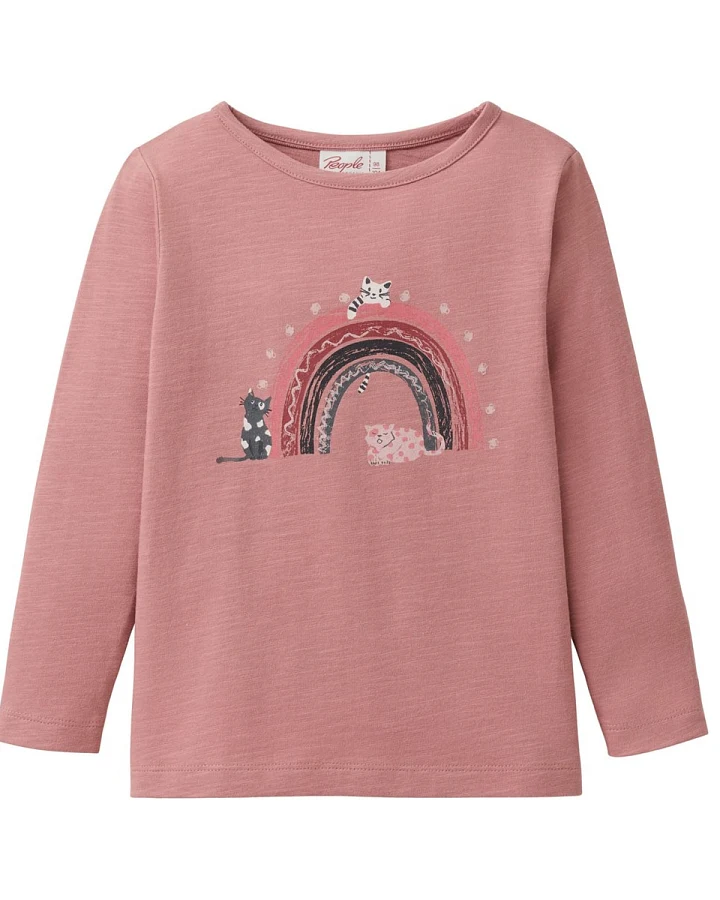 People Wear Organic Langarm-Shirt altrosa 98/104