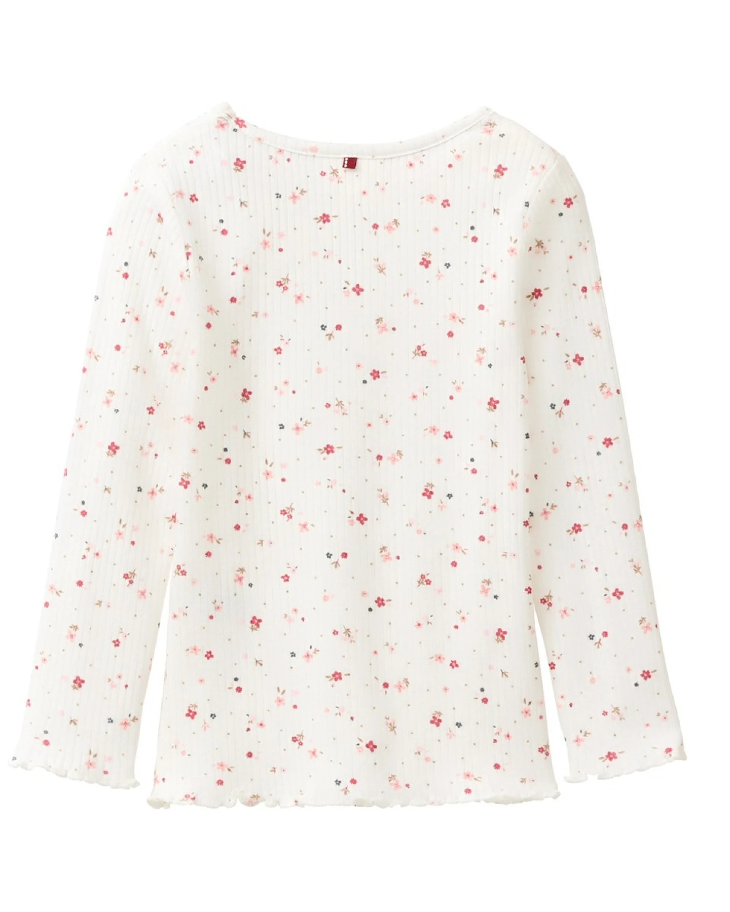 People Wear Organic Langarm-Shirt kleine Blümchen weiß 98/104 – Ansicht 2