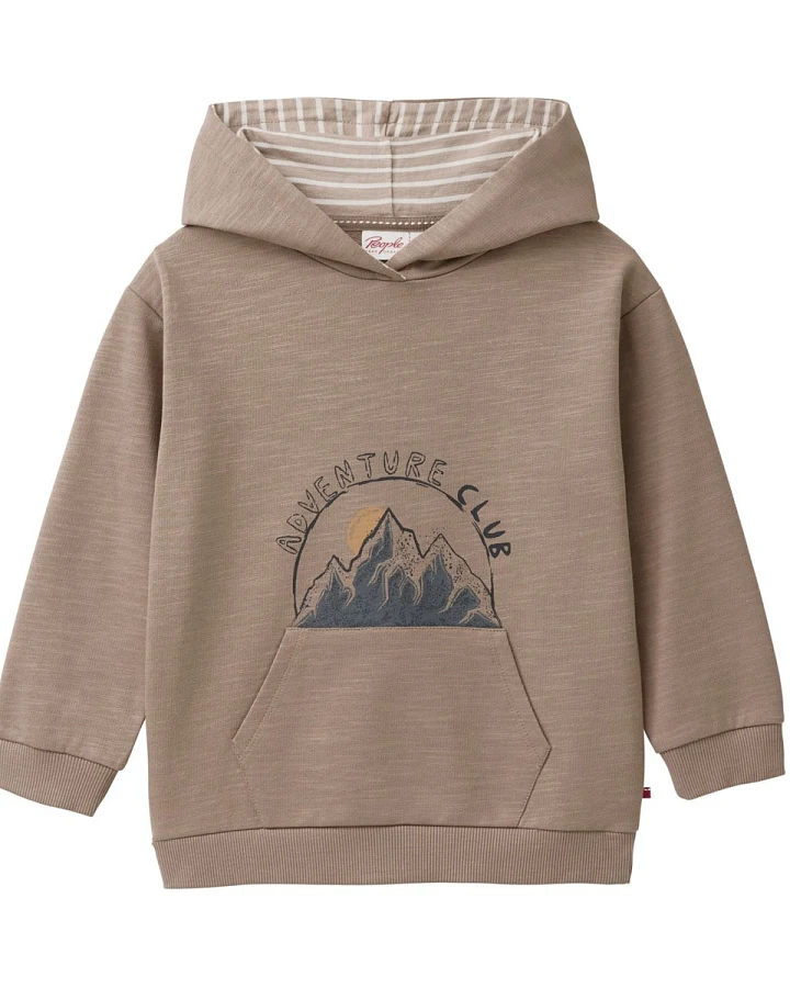 People Wear Organic Sweat-Hoodie tabak 110/116