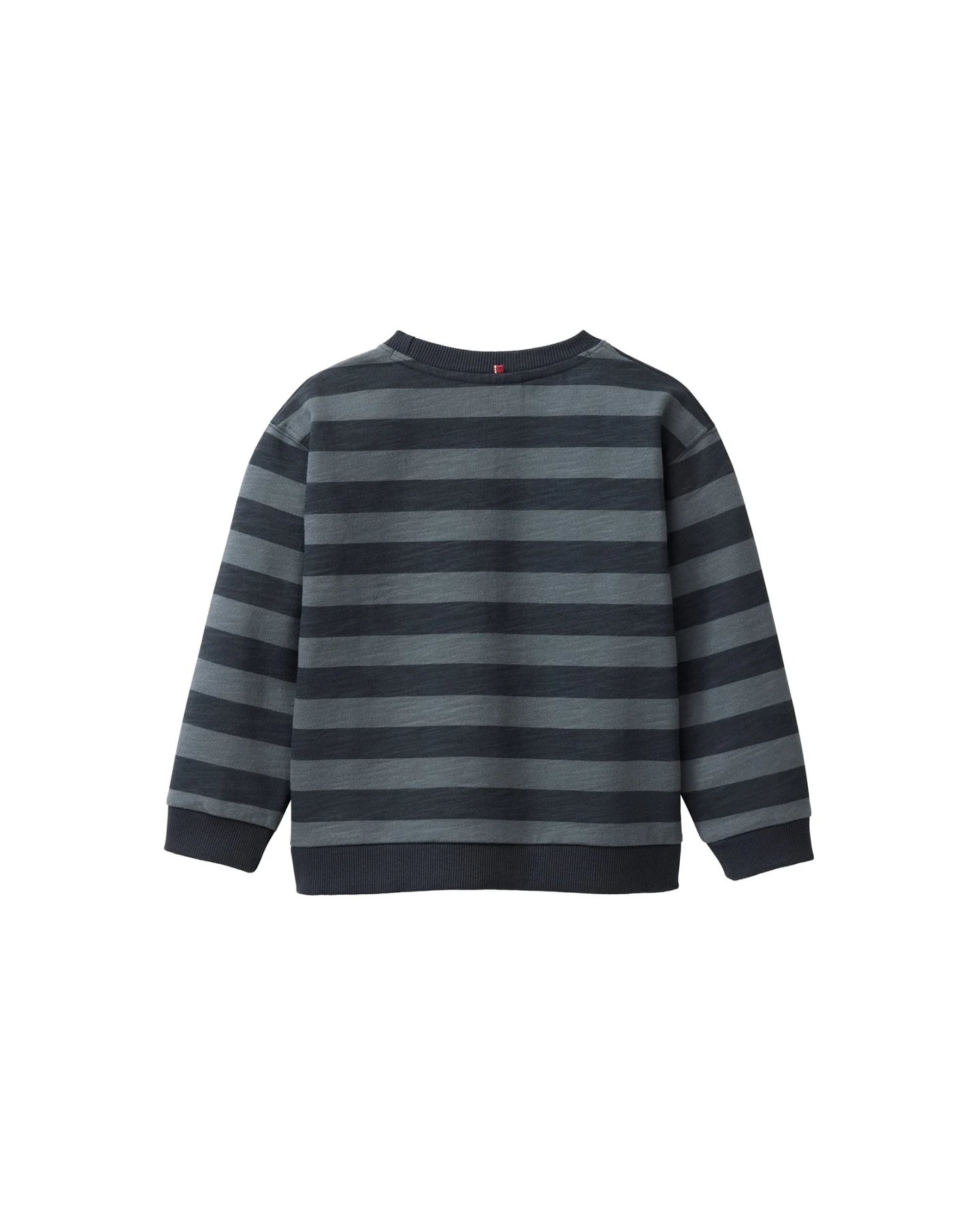 People Wear Organic Sweat-Pullover Blockstreifen dunkelblau 98/104 – Ansicht 2