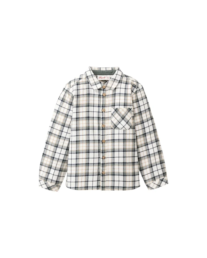 People Wear Organic Flanell-Hemd natur kariert 110/116