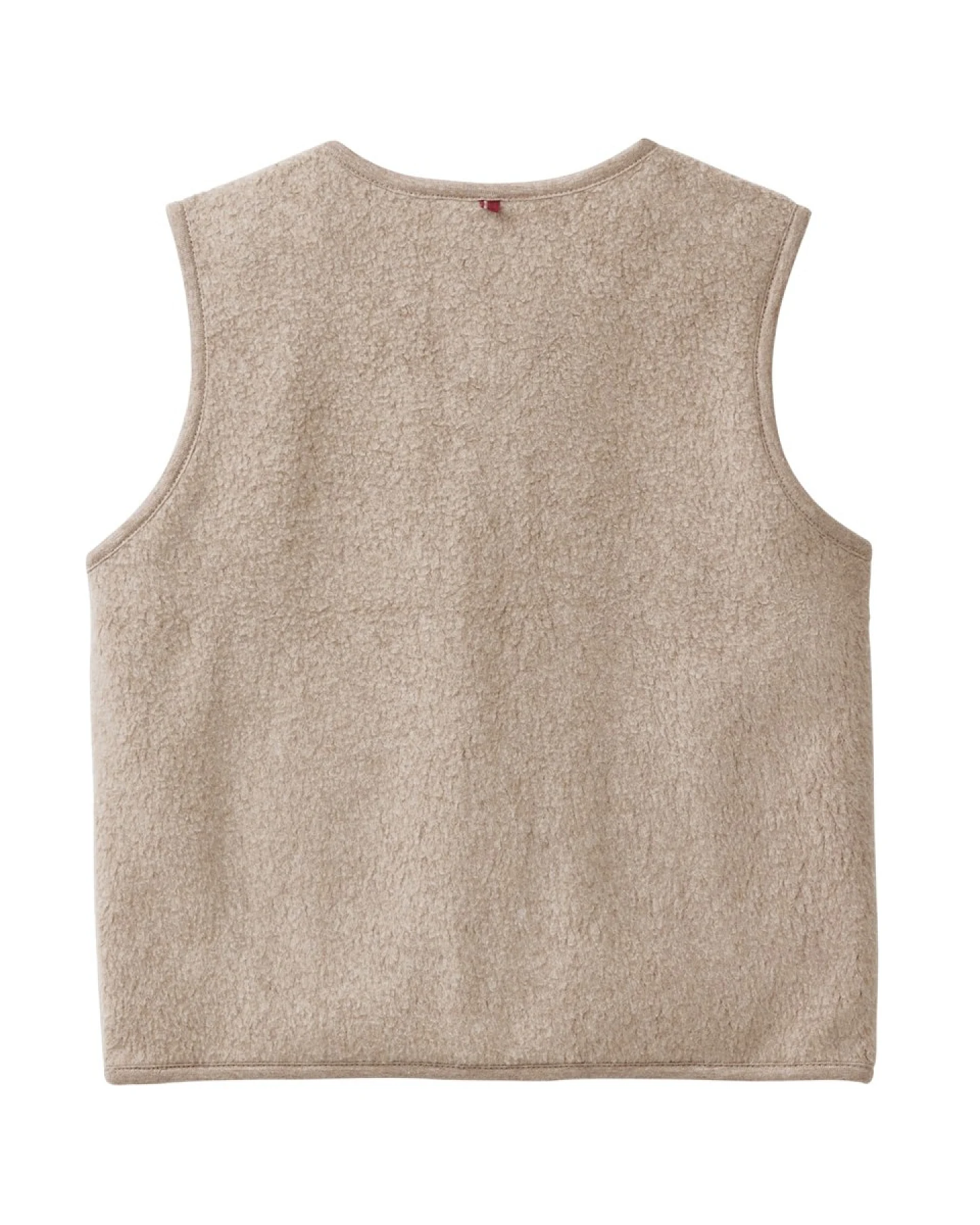 People Wear Organic Fleece-Weste dunkelsand mélange 98/104 – Ansicht 2
