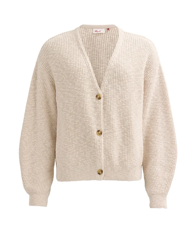 People Wear Organic Ripp-Strickjacke natur S