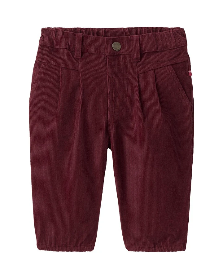 People Wear Organic Kord-Hose bordeaux 86/92