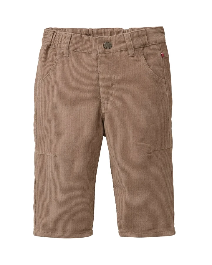 People Wear Organic Kord-Hose dunkelsand 74/80