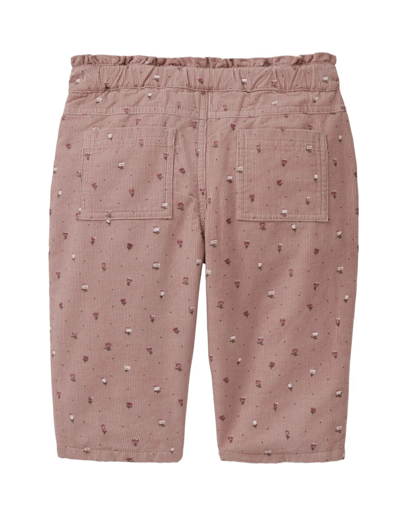People Wear Organic Feinkord-Hose Blümchen altrosa 74/80 – Ansicht 2