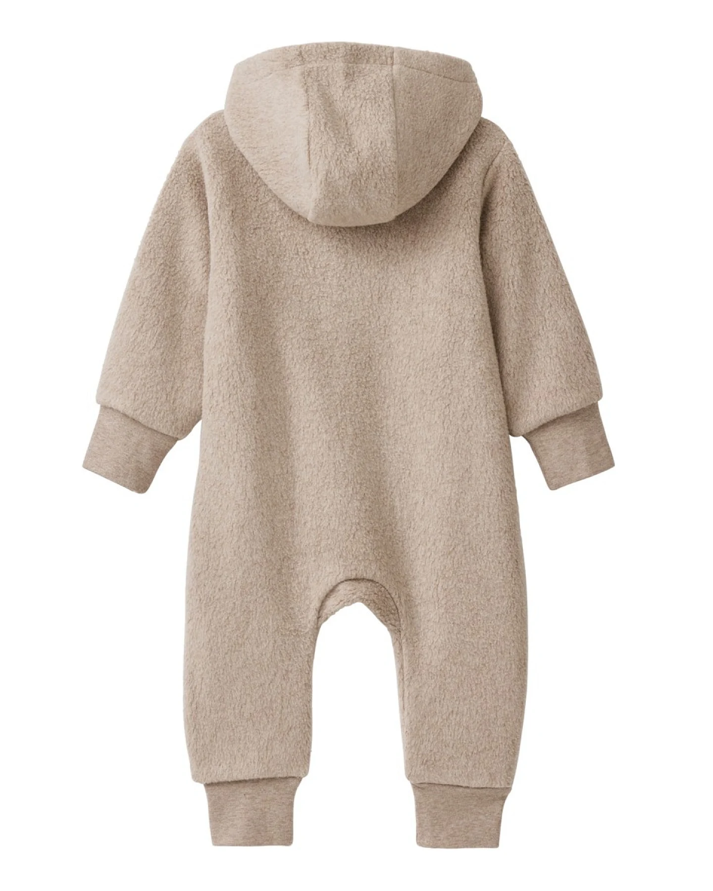 People Wear Organic Fleece-Overall dunkelsand mélange 50/56 – Ansicht 2