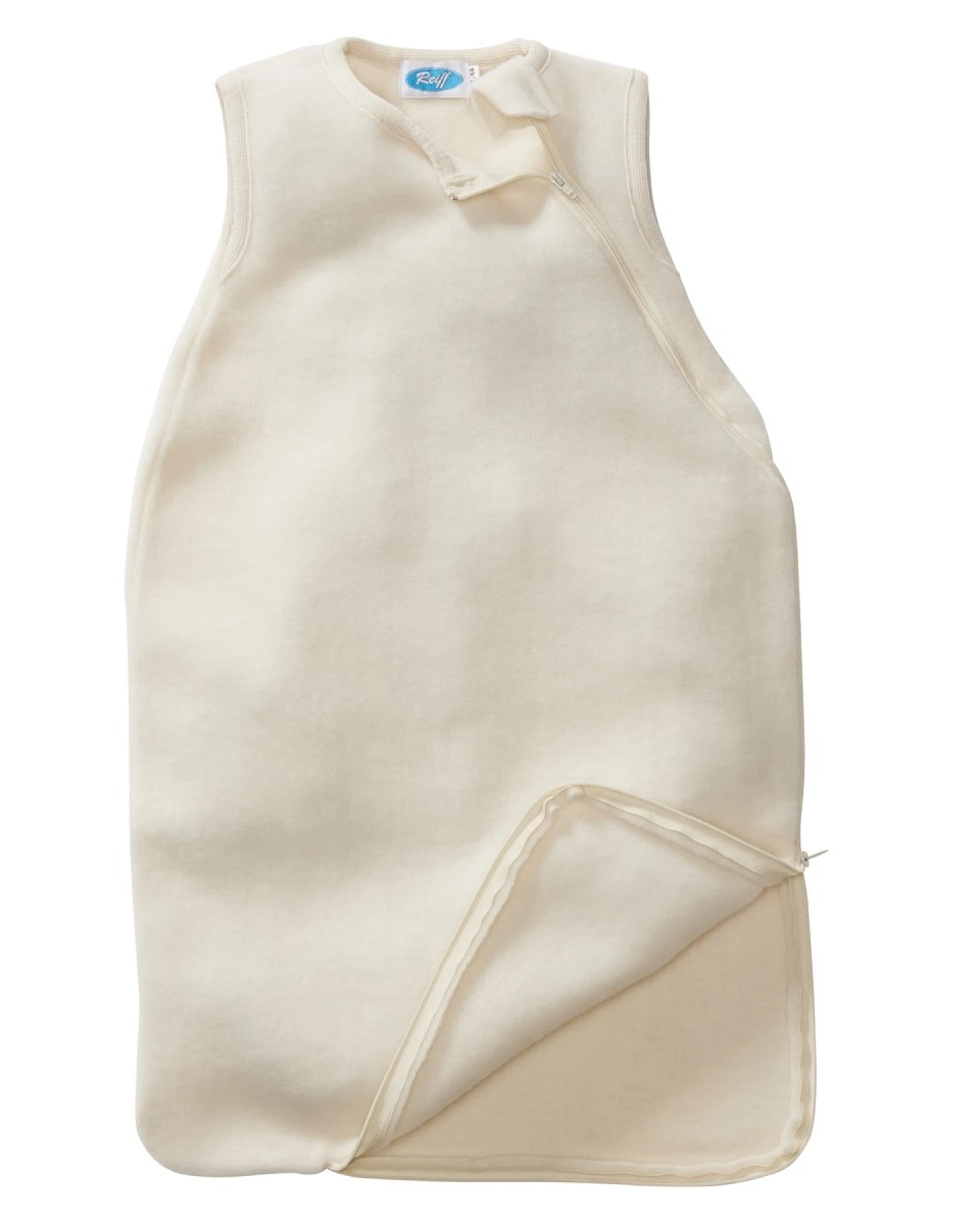 Schlafsack Baby ohne Arm Bio-Merinowolle Fleece Ganzjahr natur Gr.62/68 – Ansicht 2