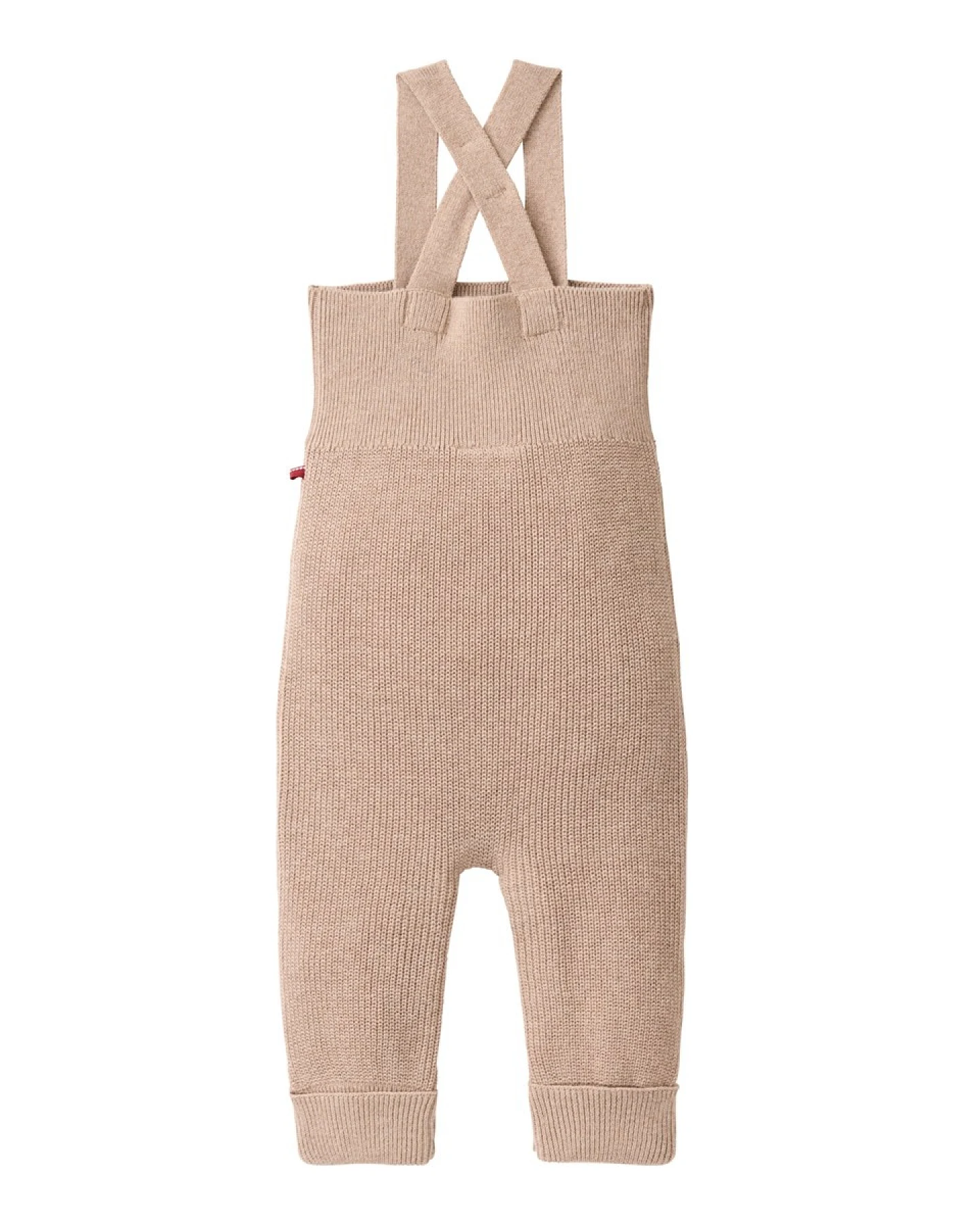 People Wear Organic Strick-Latzhose beige mélange 50/56 – Ansicht 2