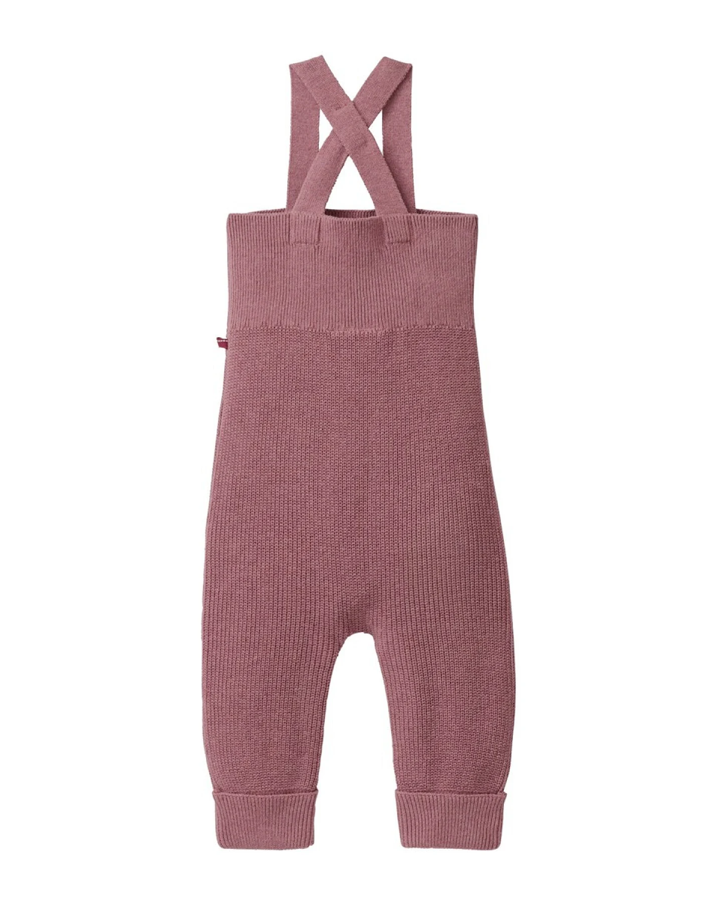 People Wear Organic Strick-Latzhose beere mélange 62/68 – Ansicht 2